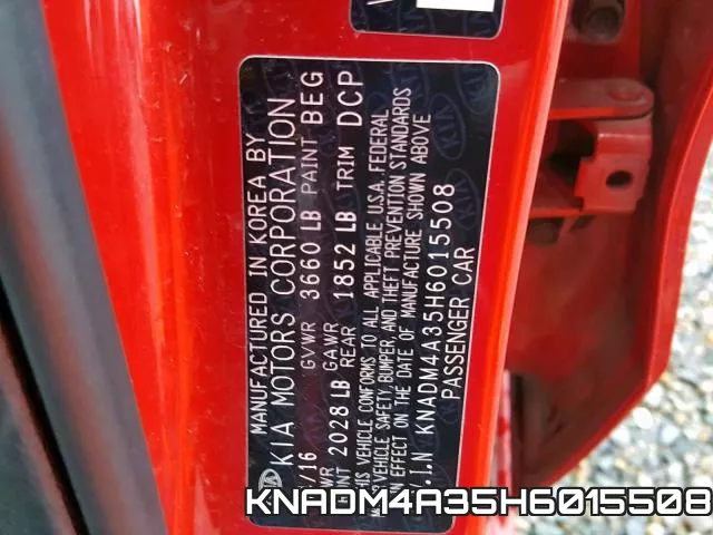 KNADM4A35H6015508 фото 2