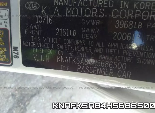 KNAFK5A84H5686500 фото 10