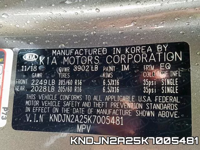 KNDJN2A25K7005481 фото 2