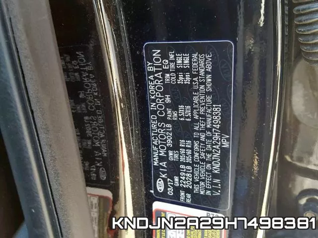 KNDJN2A29H7498381 фото 2