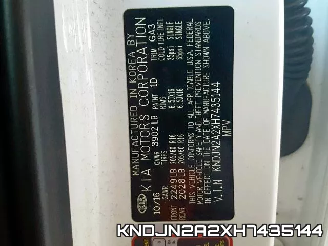 KNDJN2A2XH7435144 фото 2