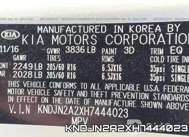 KNDJN2A2XH7444023 фото 10