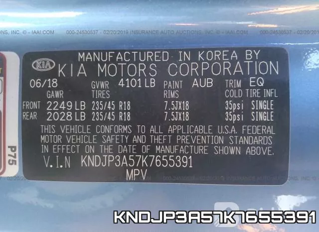 KNDJP3A57K7655391 фото 10