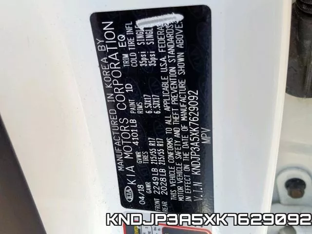 KNDJP3A5XK7629092 фото 2