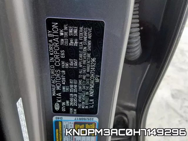 KNDPM3AC0H7149296 фото 2