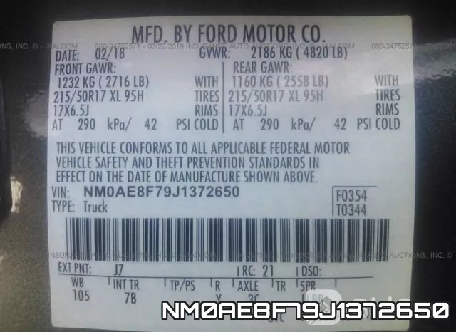 NM0AE8F79J1372650 фото 10