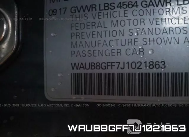 WAUB8GFF7J1021863 фото 10
