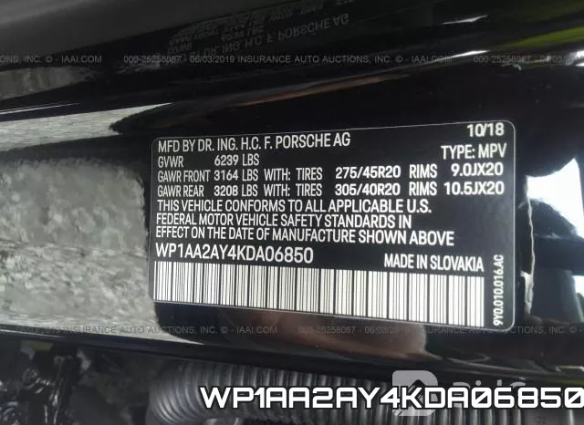 WP1AA2AY4KDA06850 фото 10