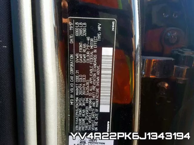 YV4A22PK6J1343194 фото 2