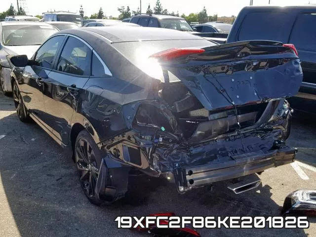 19XFC2F86KE201826 фото 4