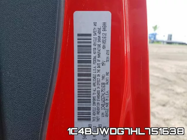 1C4BJWDG7HL751638 фото 2