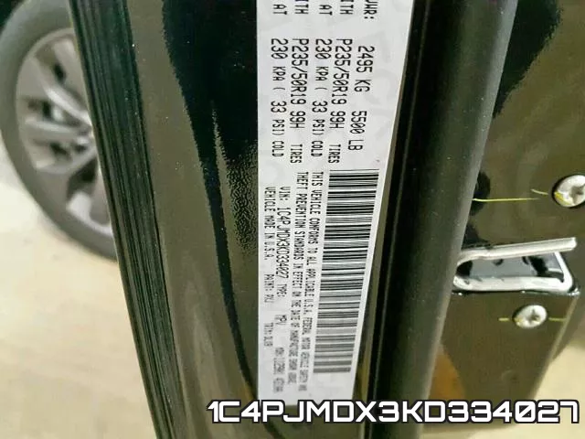1C4PJMDX3KD334027 фото 2