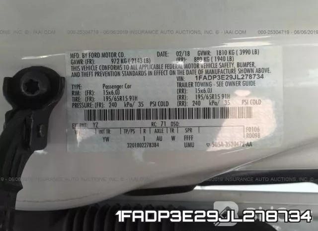 1FADP3E29JL278734 фото 10