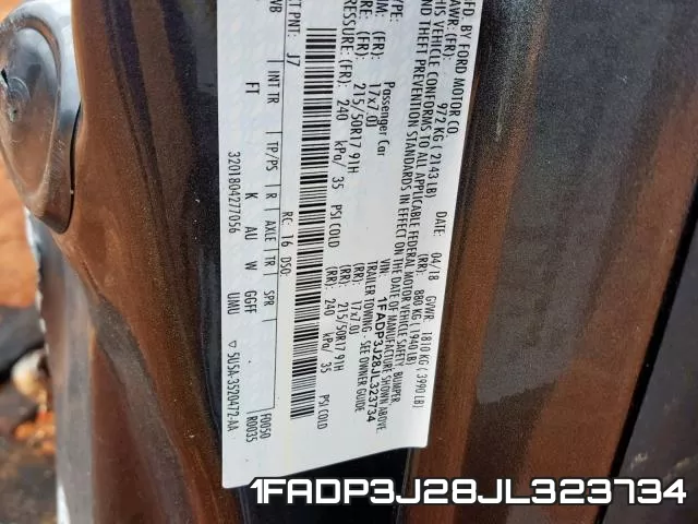 1FADP3J28JL323734 фото 2