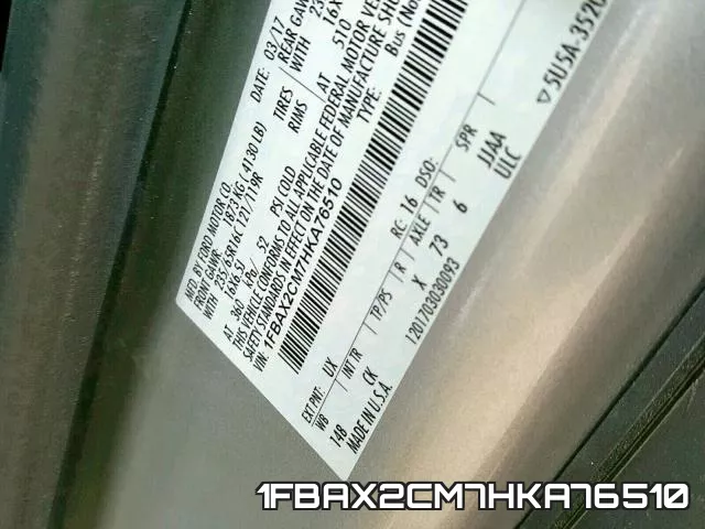 1FBAX2CM7HKA76510 фото 2