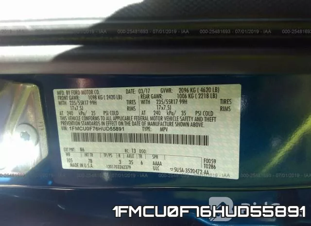 1FMCU0F76HUD55891 фото 10