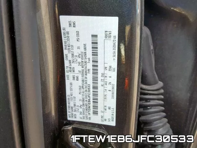 1FTEW1EB6JFC30533 фото 2
