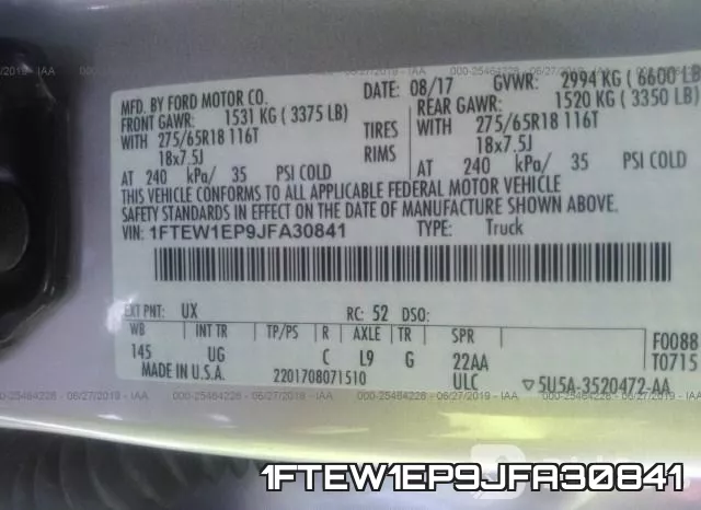 1FTEW1EP9JFA30841 фото 10