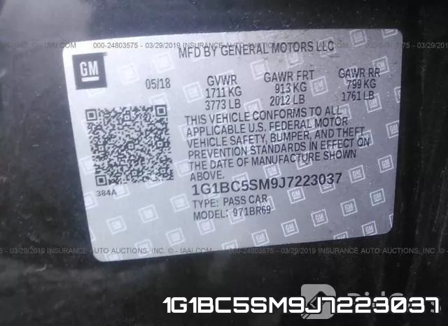 1G1BC5SM9J7223037 фото 10