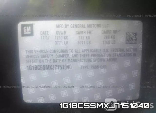 1G1BC5SMXJ7151040 фото 10