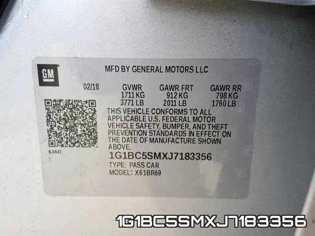 1G1BC5SMXJ7183356 фото 2