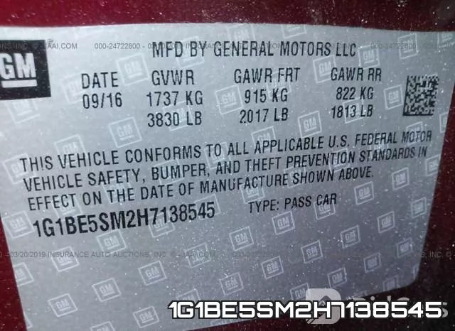 1G1BE5SM2H7138545 фото 10