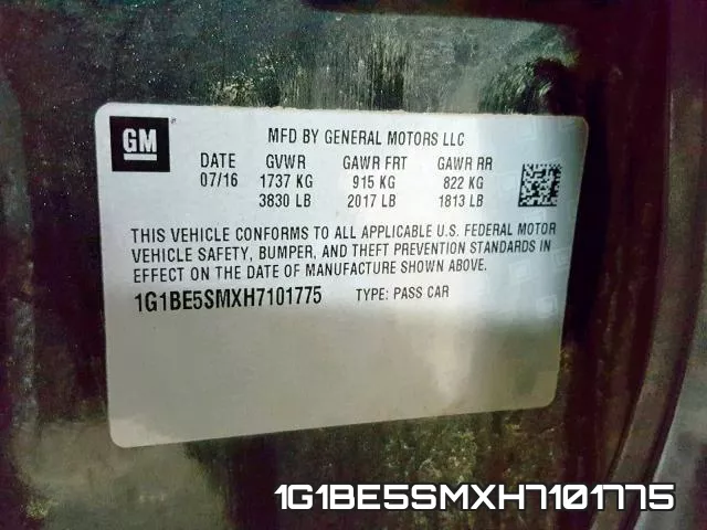 1G1BE5SMXH7101775 фото 2