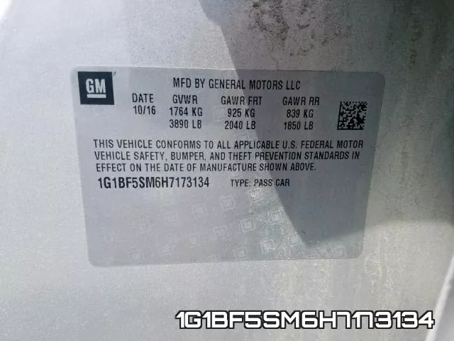 1G1BF5SM6H7173134 фото 2