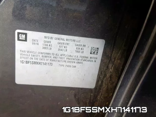 1G1BF5SMXH7141173 фото 2