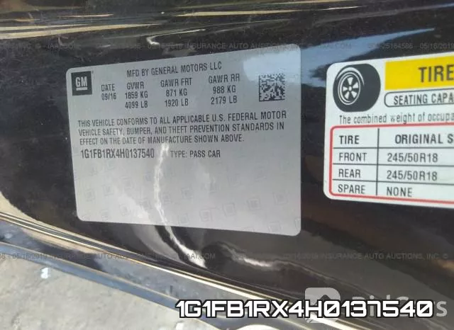 1G1FB1RX4H0137540 фото 10