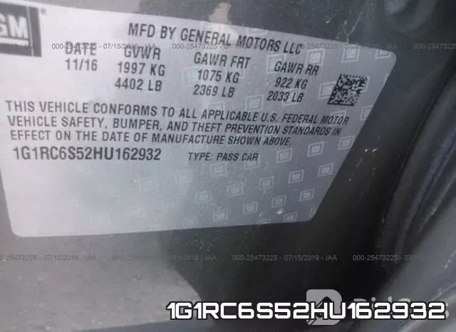 1G1RC6S52HU162932 фото 10