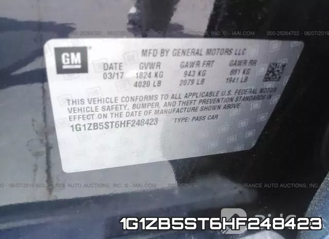 1G1ZB5ST6HF248423 фото 10