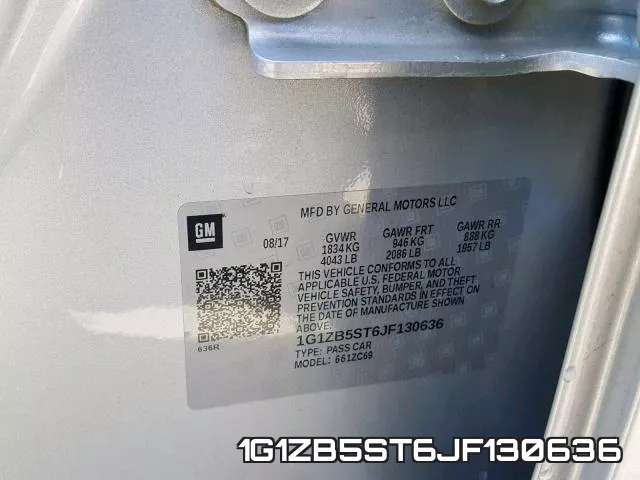 1G1ZB5ST6JF130636 фото 2