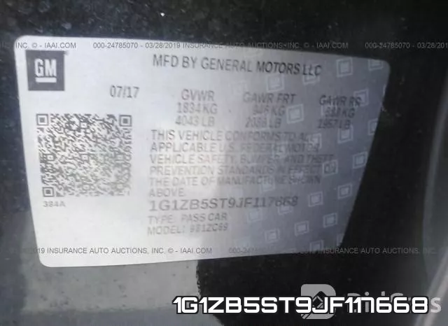 1G1ZB5ST9JF117668 фото 10