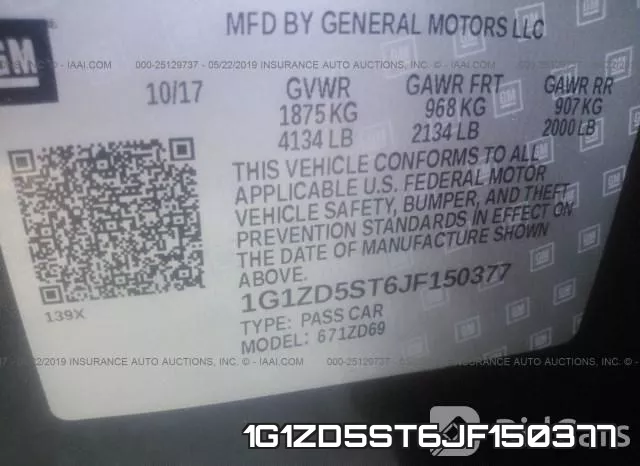 1G1ZD5ST6JF150377 фото 10