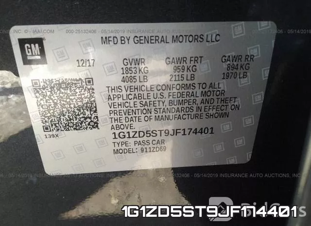 1G1ZD5ST9JF174401 фото 10
