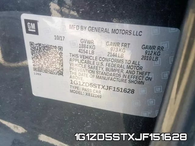 1G1ZD5STXJF151628 фото 2
