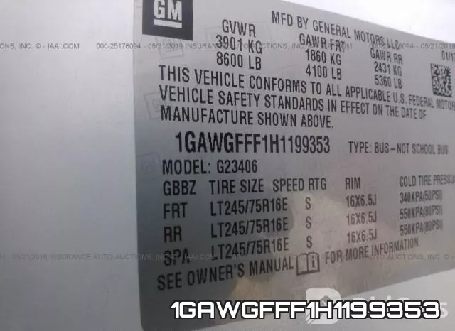 1GAWGFFF1H1199353 фото 10