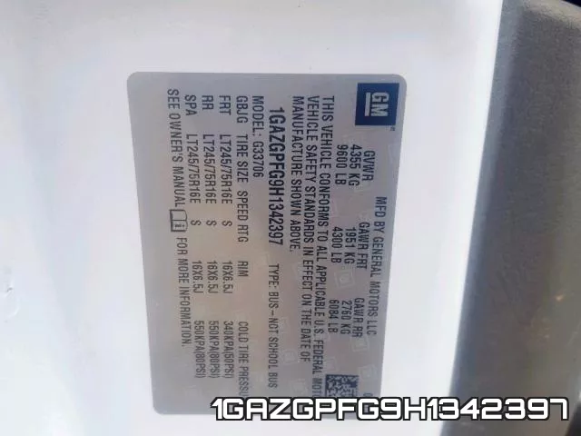 1GAZGPFG9H1342397 фото 2