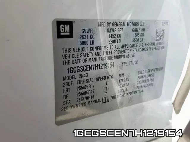 1GCGSCEN7H1219154 фото 2