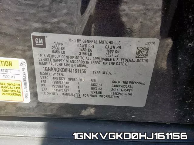 1GNKVGKD0HJ161156 фото 2