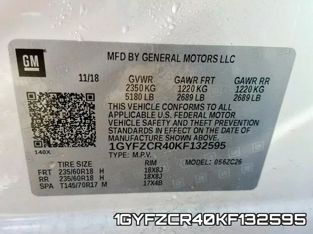 1GYFZCR40KF132595 фото 2