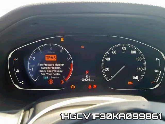 1HGCV1F30KA099861 фото 9