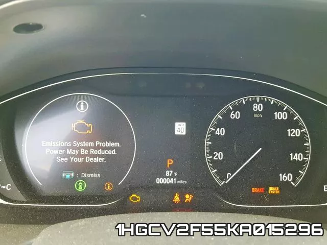 1HGCV2F55KA015296 фото 9