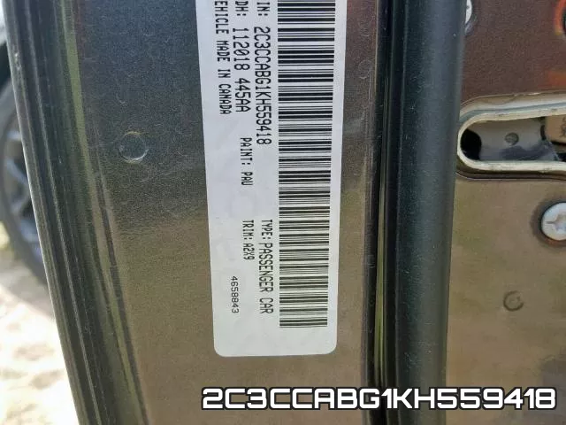 2C3CCABG1KH559418 фото 2