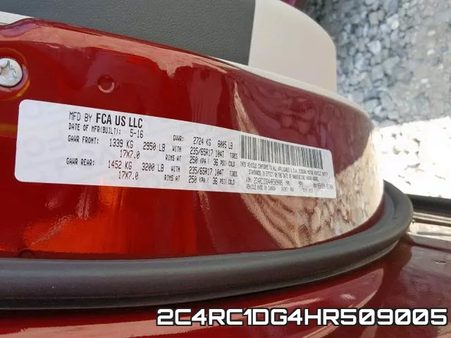 2C4RC1DG4HR509005 фото 2