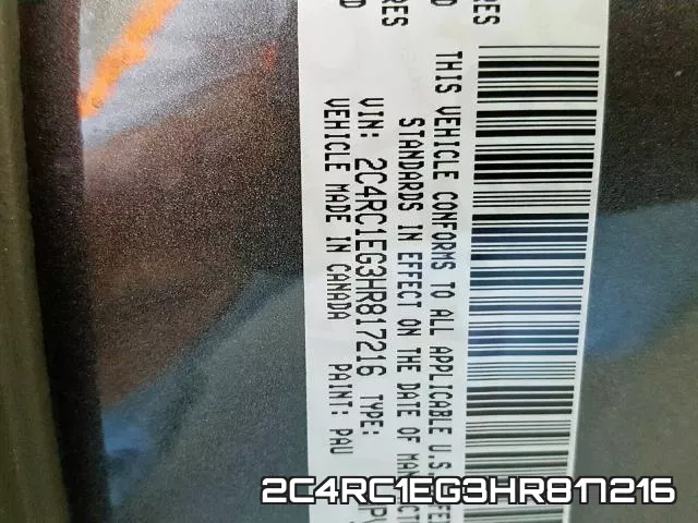 2C4RC1EG3HR817216 фото 2