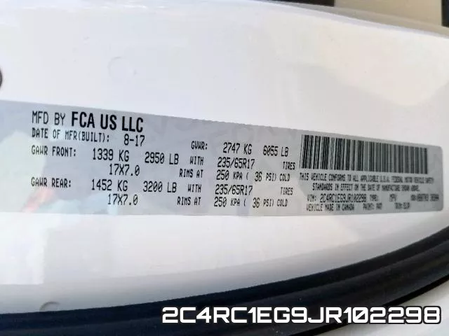 2C4RC1EG9JR102298 фото 2