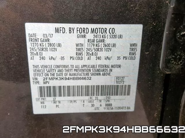 2FMPK3K94HBB66632 фото 2