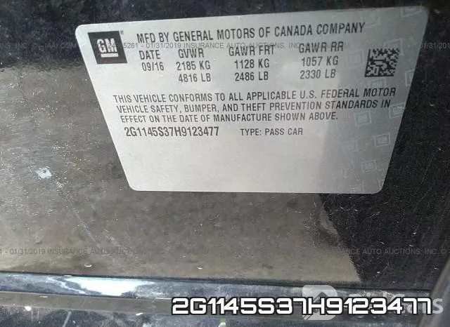 2G1145S37H9123477 фото 10